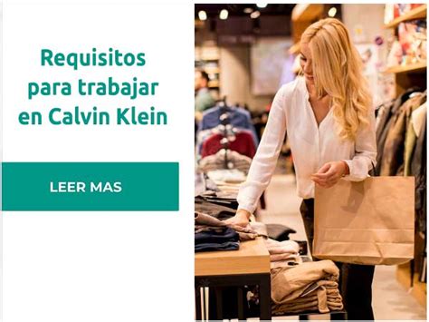 requisitos para trabajar en calvin klein|calvin klein jeans official website.